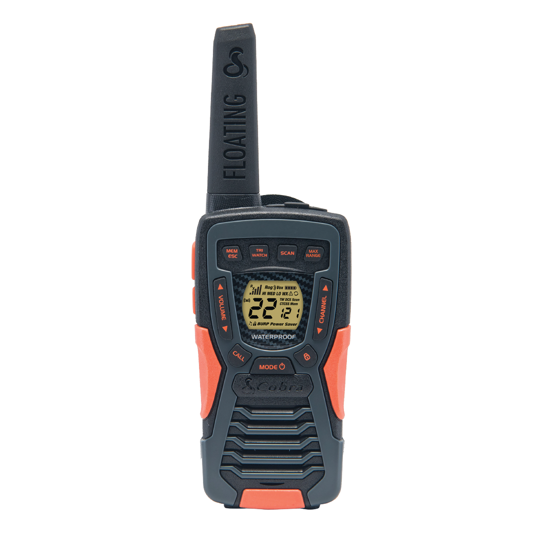 Cobra ACXT1035R FLT Floating Walkie Talkies for Adults Waterproof, Rechargeable, Long Range up to 37-Mile Two Way Radio with NOAA Weather Alert ＆ V - 3