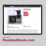 Screenshot shows Road and Track published a positive review of Cobra SC 400D dash cam