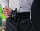 Cobra Performa radio holster clips to a belt 